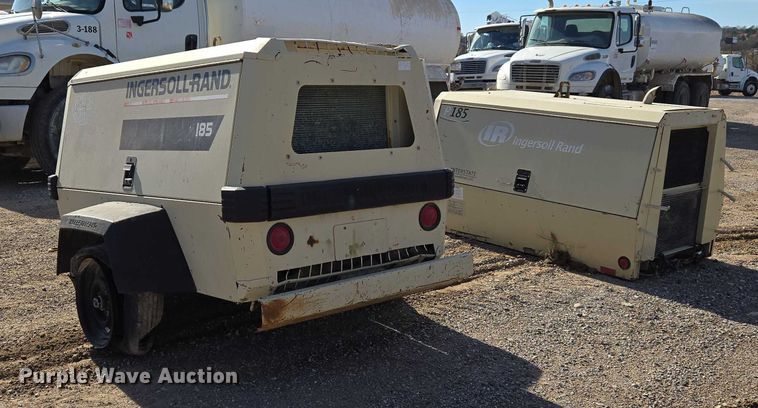 image for item ET5396 (2) Ingersoll Rand 185 air compressors