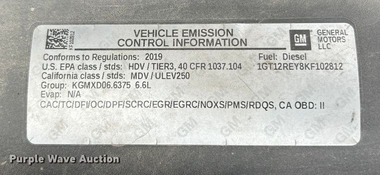 image for item ET6709 2019 GMC Sierra 2500HD SLT Crew Cab pickup truck