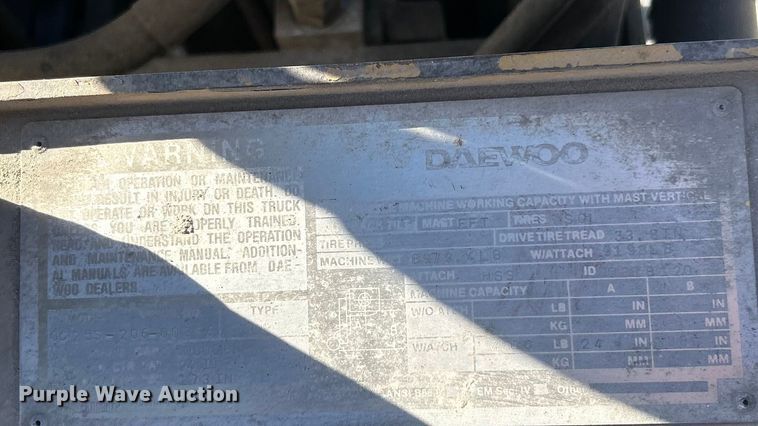 image for item ET6724 Daewoo GC25S forklift