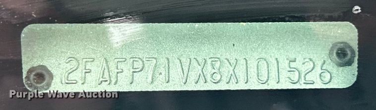 image for item ET6728 2008 Ford Crown Victoria Police Interceptor 