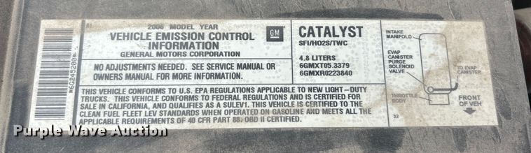 image for item ET6730 2006 Chevrolet Silverado 1500 pickup truck