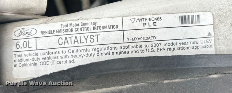 image for item ET6731 2007 Ford F350 XL Super Duty dump bed pickup truck