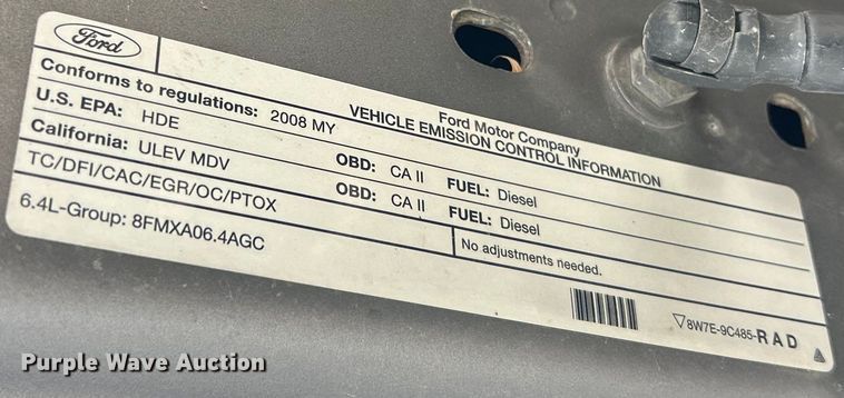 image for item ET6751 2008 Ford F350 Super Duty Crew Cab pickup truck