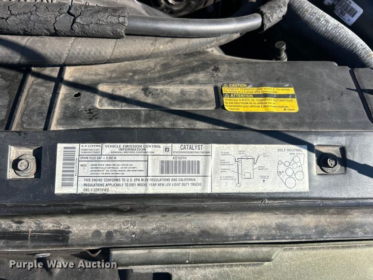 image for item ET6754 2001 Chevrolet Blazer SUV