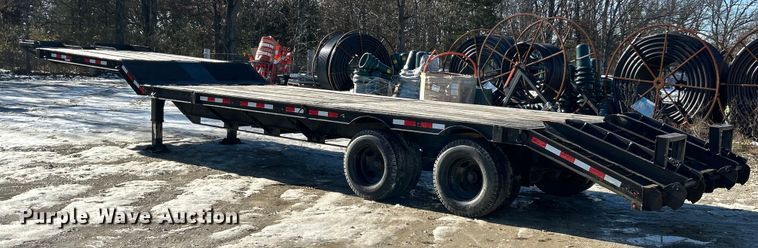 image for item ET6770 1978 Brooks Brothers drop deck equipment trailer