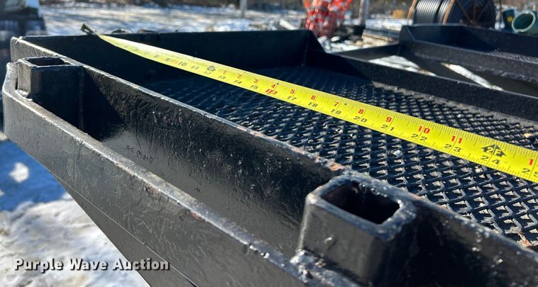 image for item ET6770 1978 Brooks Brothers drop deck equipment trailer