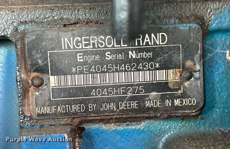 image for item ET6772 2005 Ingersoll Rand XP375WIR air compressor