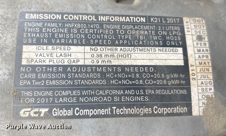 image for item ET8606 2016 UniCarriers PF50 forklift