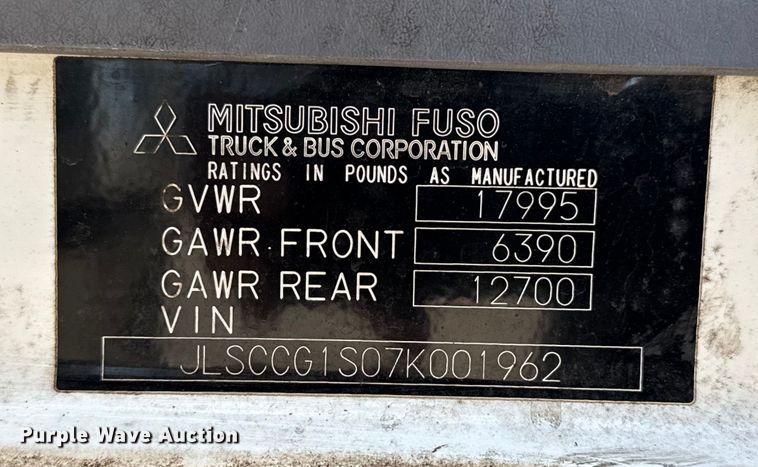 image for item EU4021 2007 Sterling 500 box truck