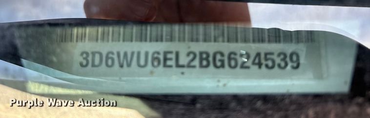 image for item EU4734 2011 Dodge Ram 4500 truck cab and chassis