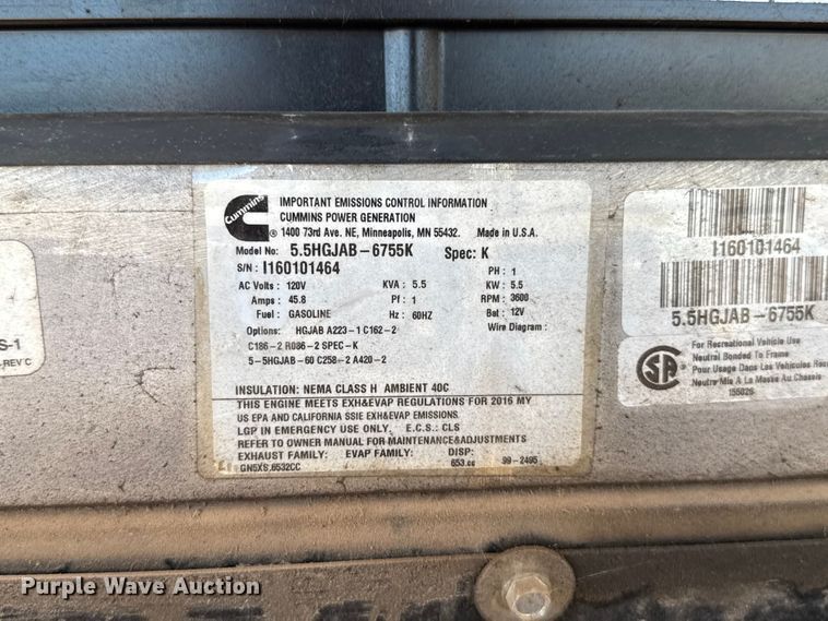 image for item EU5360 2017 Keystone FZ42317 toy hauler camper