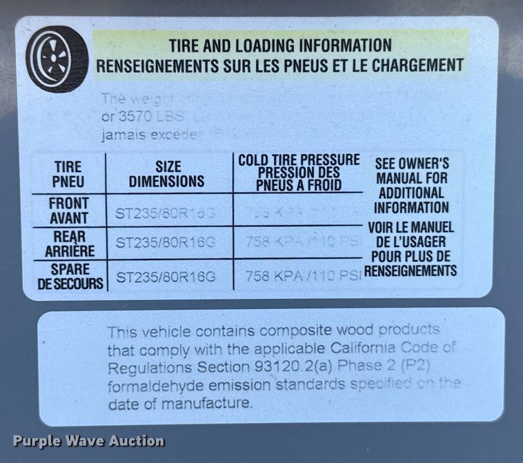 image for item EU5360 2017 Keystone FZ42317 toy hauler camper