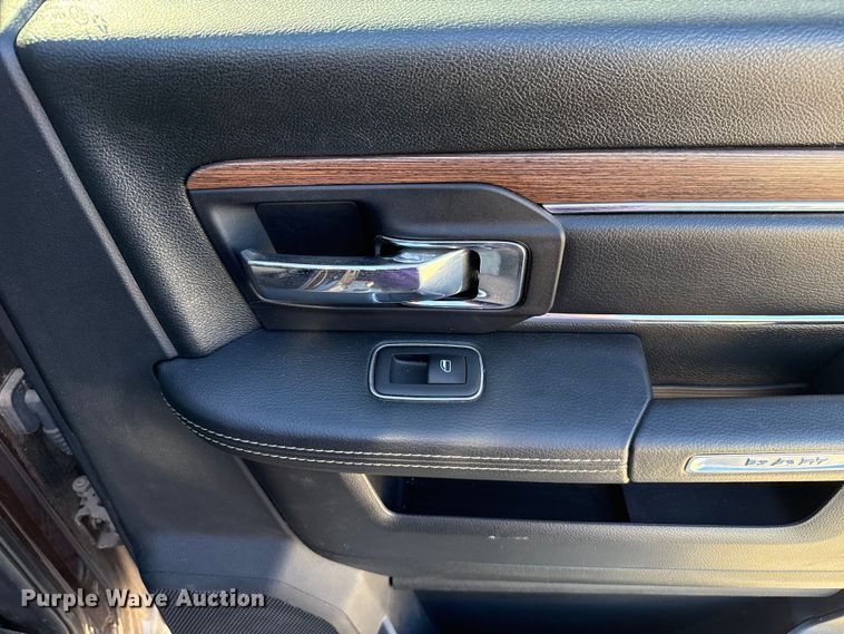 image for item EU5399 2016 RAM 3500 Crew Cab flatbed pickup truck