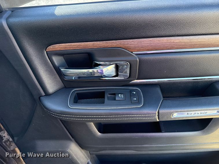 image for item EU5399 2016 RAM 3500 Crew Cab flatbed pickup truck