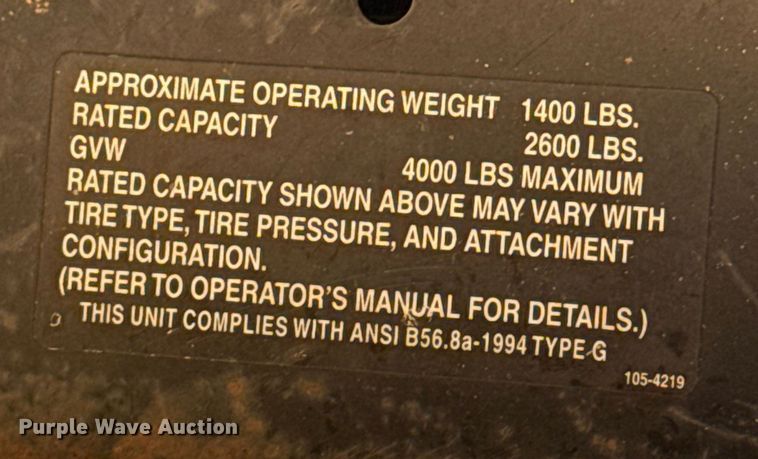 image for item EU5424 Toro Workman 07212  utility vehicle