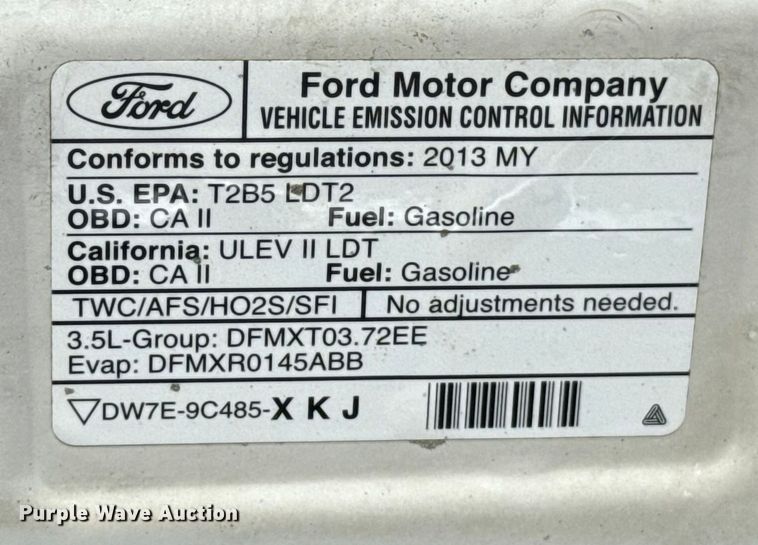 image for item EU5469 2013 Ford Edge SUV