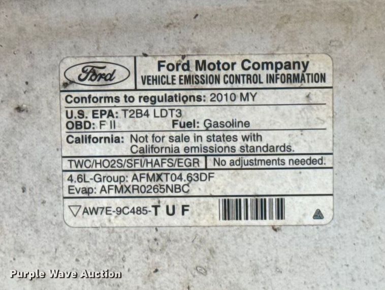 image for item EU5482 2010 Ford F150 SuperCrew pickup truck