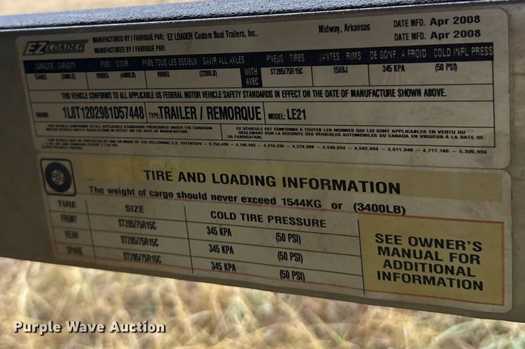 image for item EU5489 2009 Legend Alpha 211 bass boat