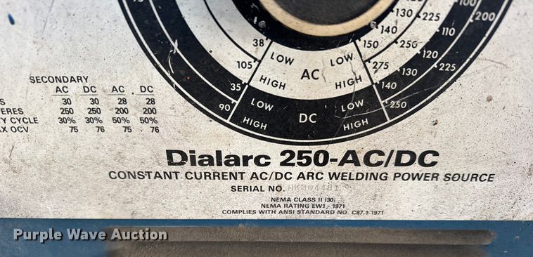 image for item EU6396 Miller welder