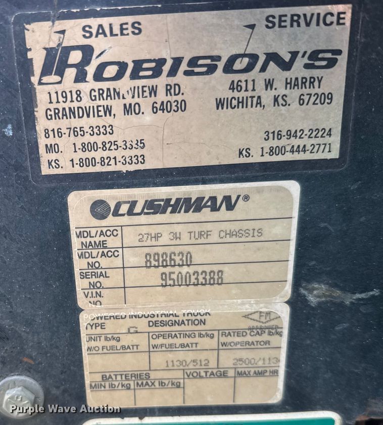 image for item EU6421 Cushman Turf-Truckster utility vehicle