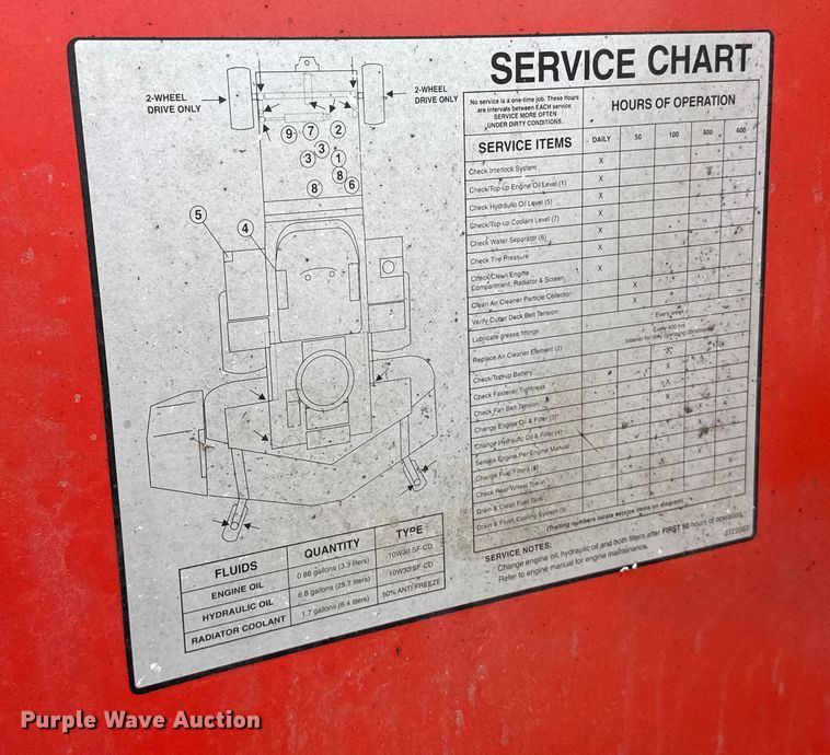 image for item EU6422 Jacobson Turfcat T628D ZTR lawn mower