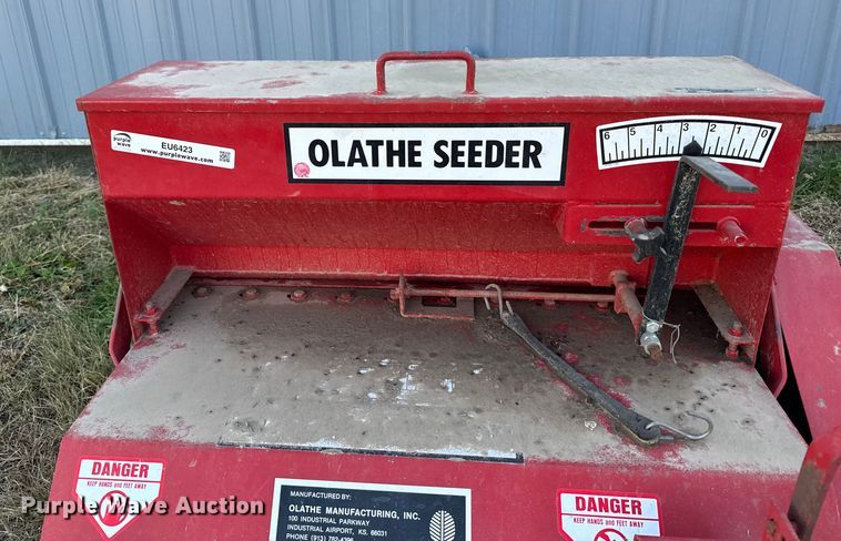image for item EU6423 Olathe Manufacturing 82 grass seeder