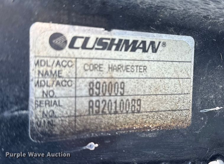 image for item EU6424 Cushman Core Harvester attachment 