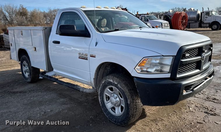 image for item EU6440 2013 RAM 3500 utility bed pickup truck