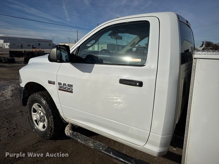 image for item EU6440 2013 RAM 3500 utility bed pickup truck