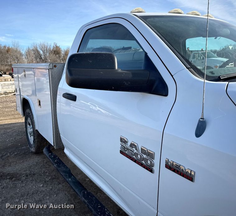 image for item EU6440 2013 RAM 3500 utility bed pickup truck