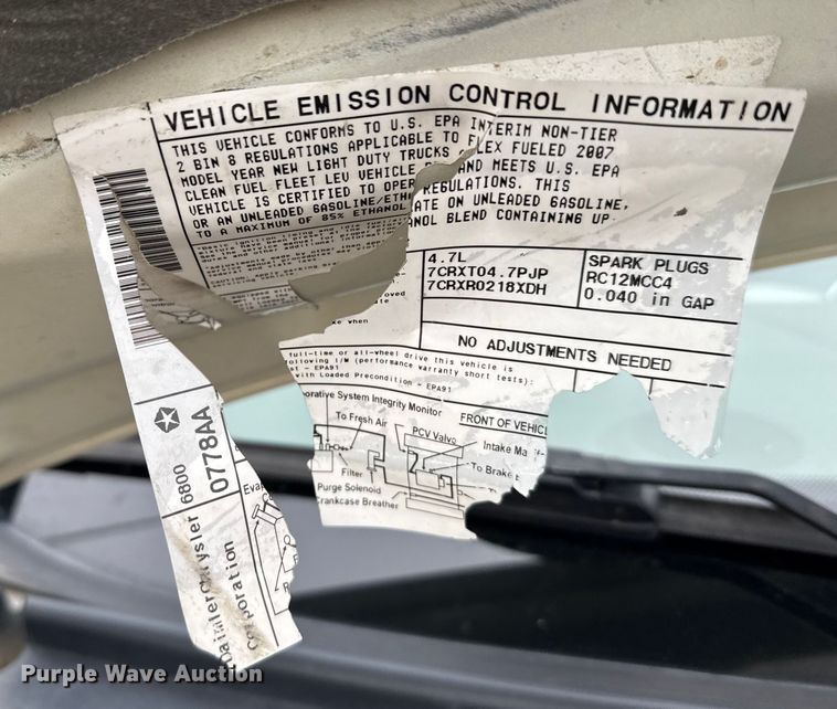 image for item EU6460 2007 Chrysler Aspen SUV