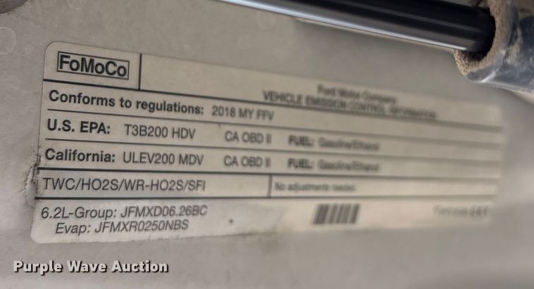 image for item EU8556 2018 Ford F250 Super Duty XL pickup truck