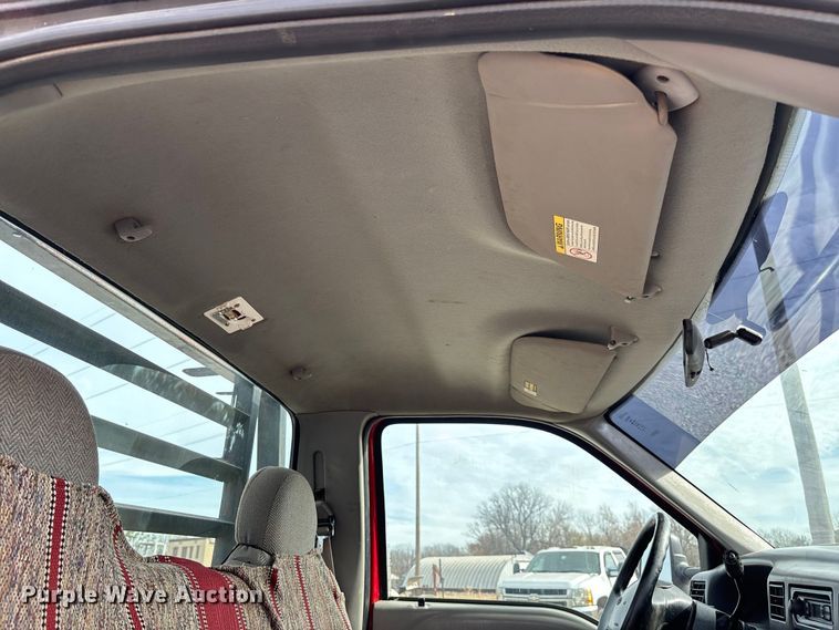 image for item EV3329 2000 Ford F350 XL Super Duty flatbed pickup truck