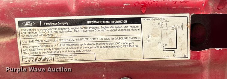 image for item EV3329 2000 Ford F350 XL Super Duty flatbed pickup truck