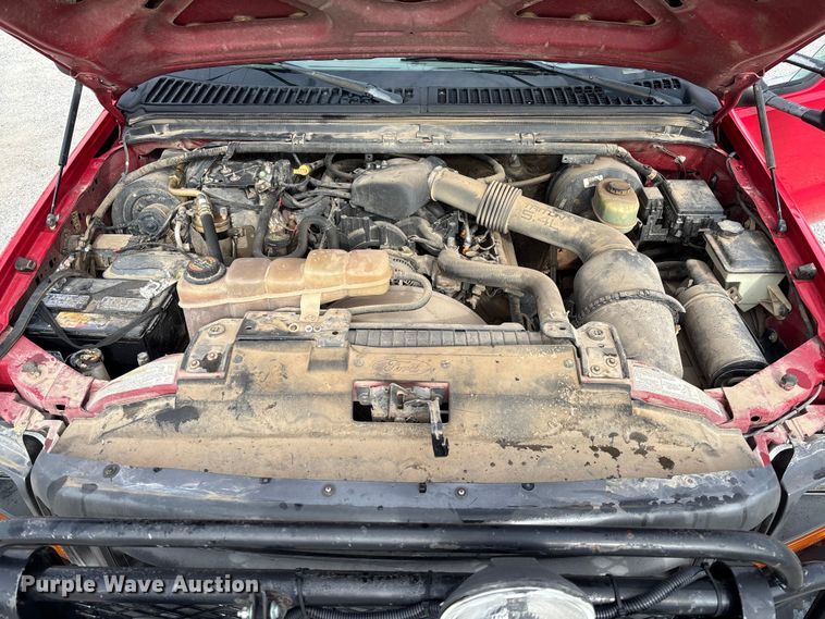 image for item EV3329 2000 Ford F350 XL Super Duty flatbed pickup truck