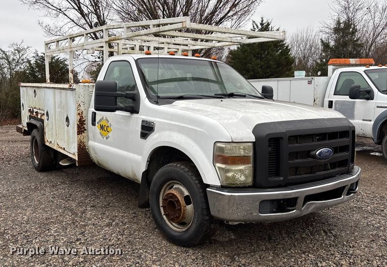 image for item EV3340 2008 Ford F350 XL Super Duty utility bed pickup truck