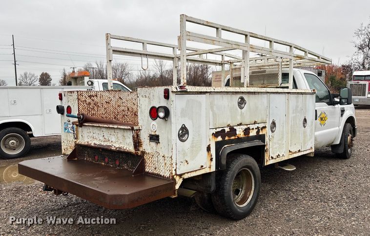 image for item EV3340 2008 Ford F350 XL Super Duty utility bed pickup truck
