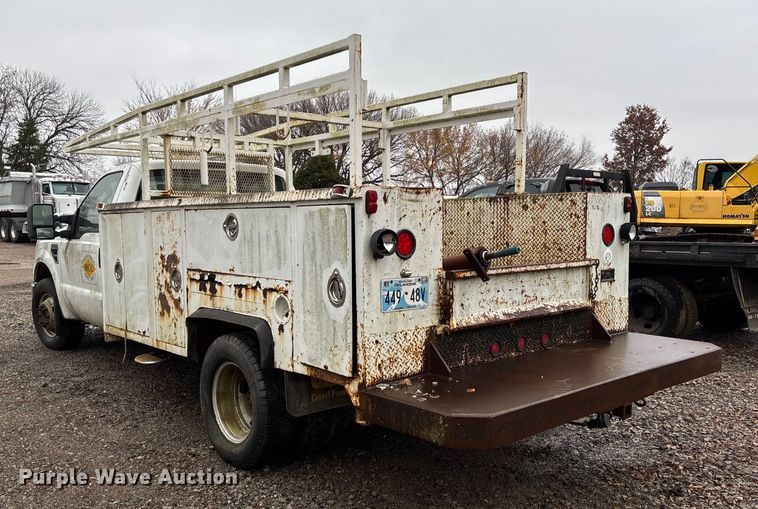 image for item EV3340 2008 Ford F350 XL Super Duty utility bed pickup truck