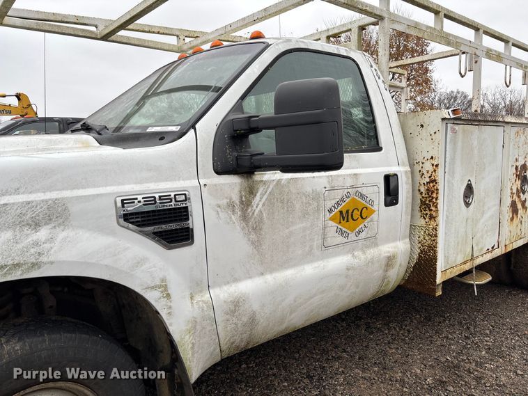 image for item EV3340 2008 Ford F350 XL Super Duty utility bed pickup truck