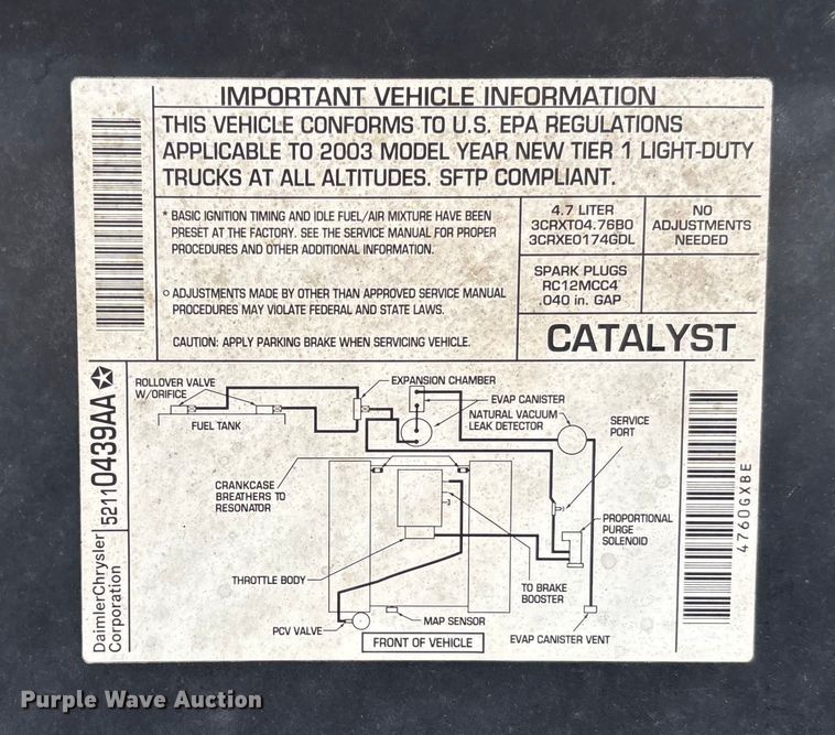 image for item EV3341 2006 Dodge Ram 3500 Quad Cab flatbed pickup truck
