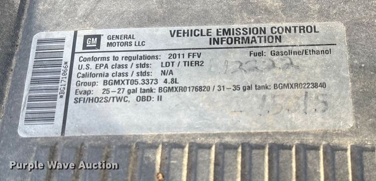 image for item EV3461 2011 Chevrolet Silverado 1500 Crew Cab pickup truck