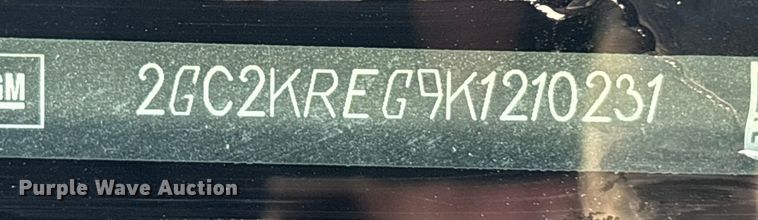 image for item FG1536 2019 Chevrolet Silverado 2500HD Ext. Cab pickup truck