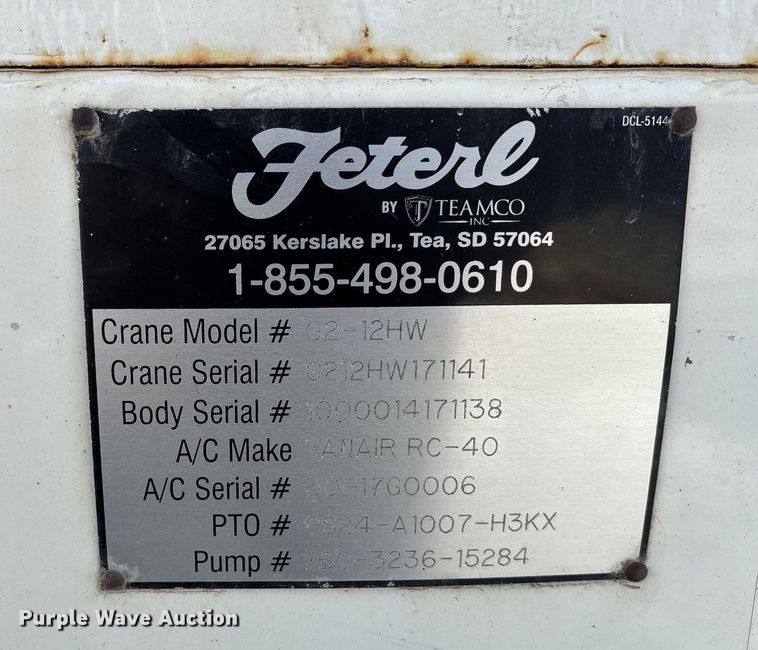 image for item FG1540 2018 Kenworth T370 utility / service truck