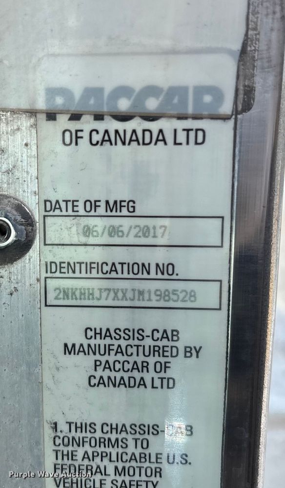 image for item FG1540 2018 Kenworth T370 utility / service truck