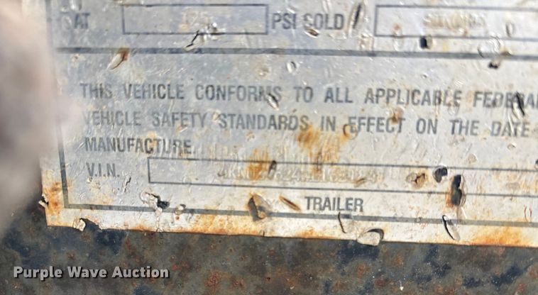 image for item FG1552 1998 Tow master equipment trailer