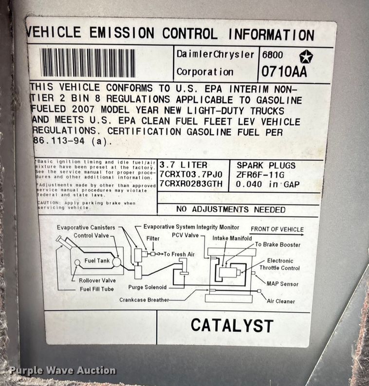 image for item FG1559 2007 Dodge Ram 1500 pickup truck