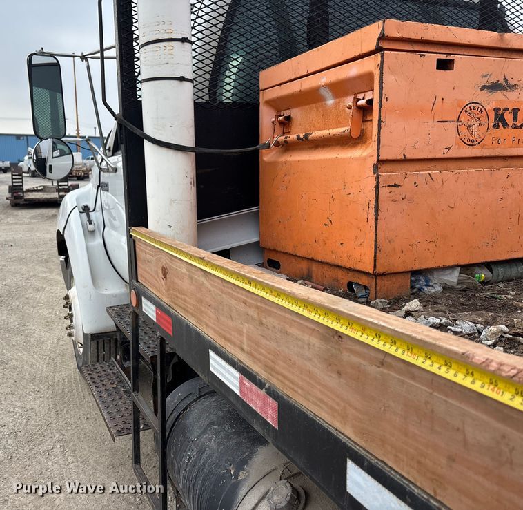 image for item FG1583 2007 Ford F650 Super Duty XL dump flatbed pickup truck