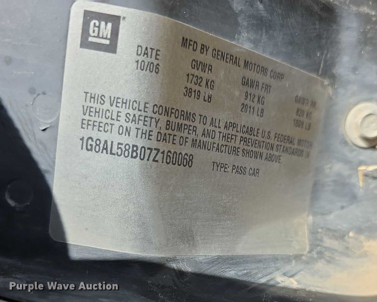 image for item FI0703 2007 Saturn ION 