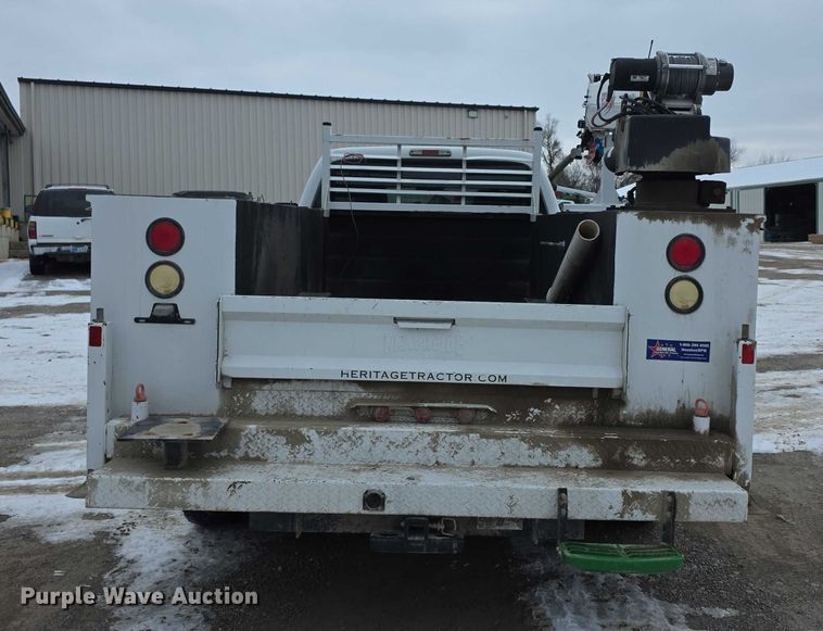 image for item FI0710 2013 Ford F350 Super Duty XL SuperCab utility bed pickup truck