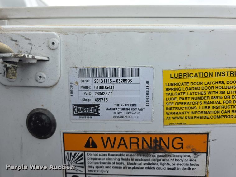 image for item FI0710 2013 Ford F350 Super Duty XL SuperCab utility bed pickup truck